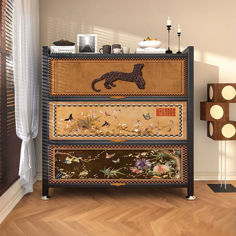 

Cupboards Wooden Shoe Rack Shelves Organizer Entrance Italian Shoe Rack Display Cabinets Closed Luxury Living Room Furniture