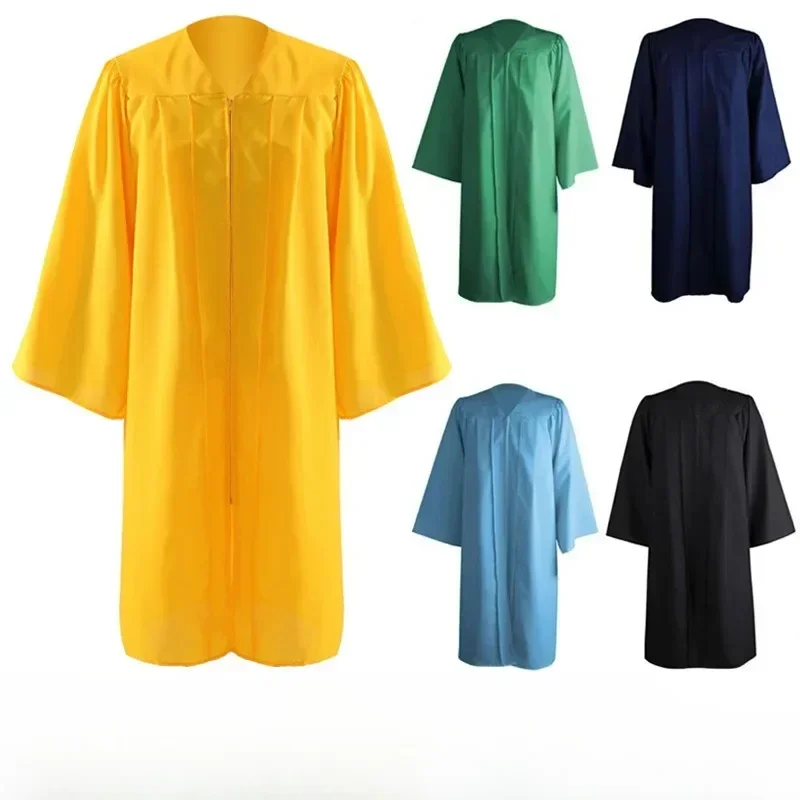 

2025 Women Man Gift Graduation Gowns and Caps Tassels Set for Highs School College Bachelors Adult Graduation Robe Set