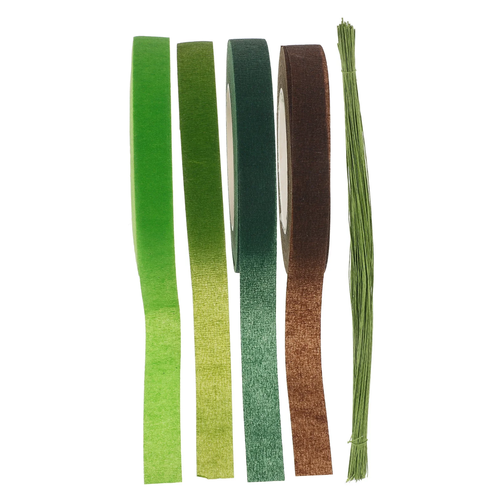 

DIY Paper Rattan Rose Flower Material Kit with Assorted Colors Sturdy Paper-Wrapped Wire for Lifelike Floral Arrangements and