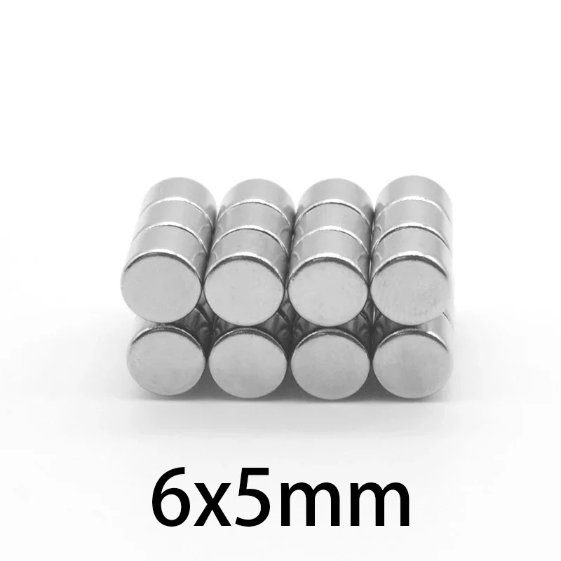 20/50/100/150/200/300PCS 6x5 mm Disc Rare Earth Neodymium Magnets N35 6x5mm Small Round Search Magnet Strong 6*5 mm