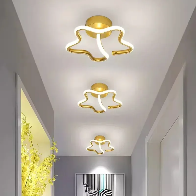 Imagem -06 - Nordic Led Luz de Teto Banhado a Ouro Estrela 16w Lâmpadas para Entrada Corredor Quarto Vestiário Luminárias Interiores