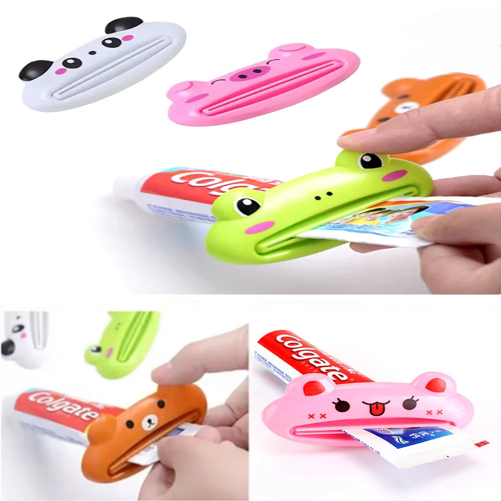 

Cartoon Animal Frog Panda Powder Pig Multipurpose Extruder Lazy Cosmetics Facial Cleanser Manual Toothpaste Extruder