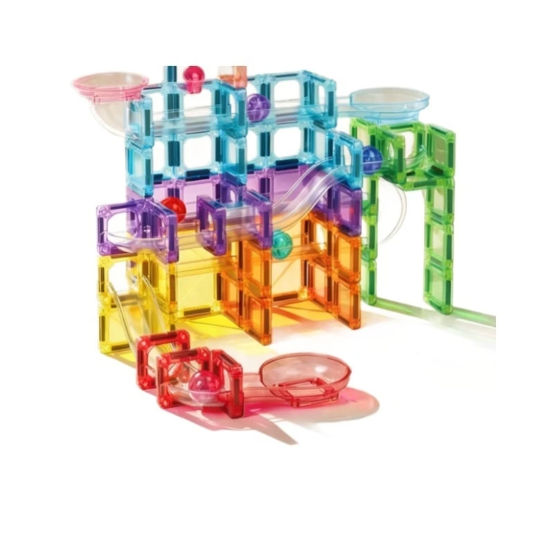 Building Tiles Track Magnetic  City Traffic Set Modular For Kids Toddlers Boys Girls Birthday Gift Playroom Fun
