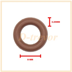 100pieces Fuel injector oring seals kit 14.5*3.5mm OD:8mm rubber orings fuel injector repair kits for Bosch Nissan Ford injector
