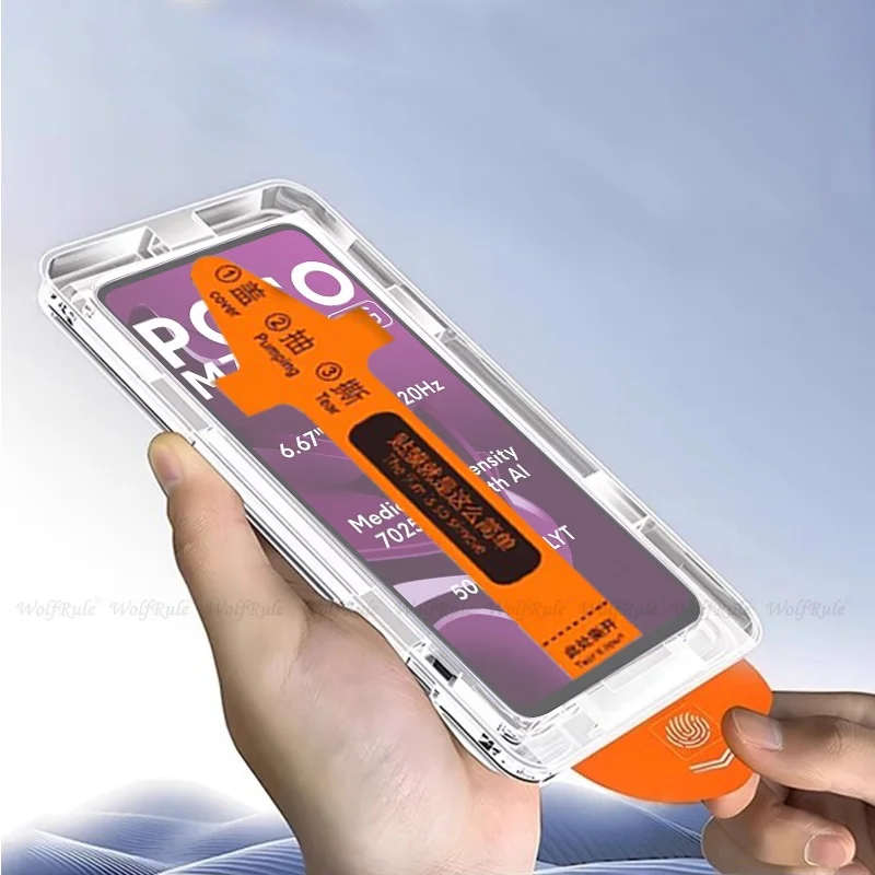 4/3/2/1 szt. Szkło Hartowane 9H do Xiaomi Poco M7 Pro 5G, Pełna Ochrona Ekranu Bezpyłowa — zdjęcie produktu 2