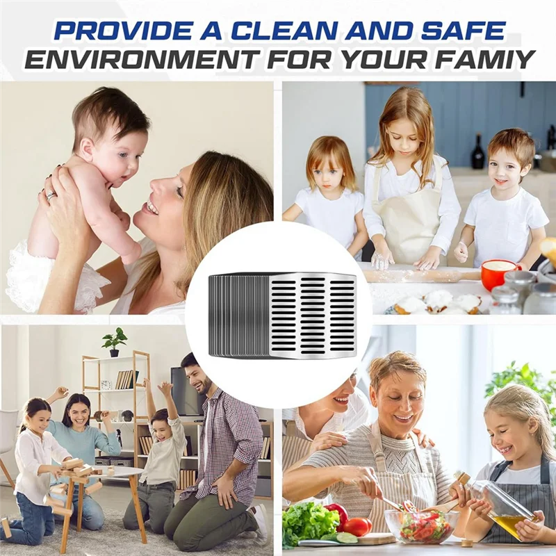 AT63-For Wall Weep Hole Insert Covers 20 قطعة 2.75 بوصة × 2.8 بوصة من الفولاذ المقاوم للصدأ لتوقف الطوب والحفاظ على الخروج