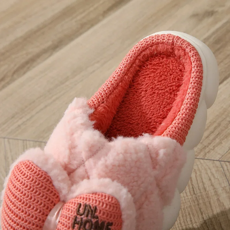 Winter Slippers For Women Warm Shoes Sweet Fairy Tale Snow White Cartoon Butterfly In Door Soft Comfortable Princess