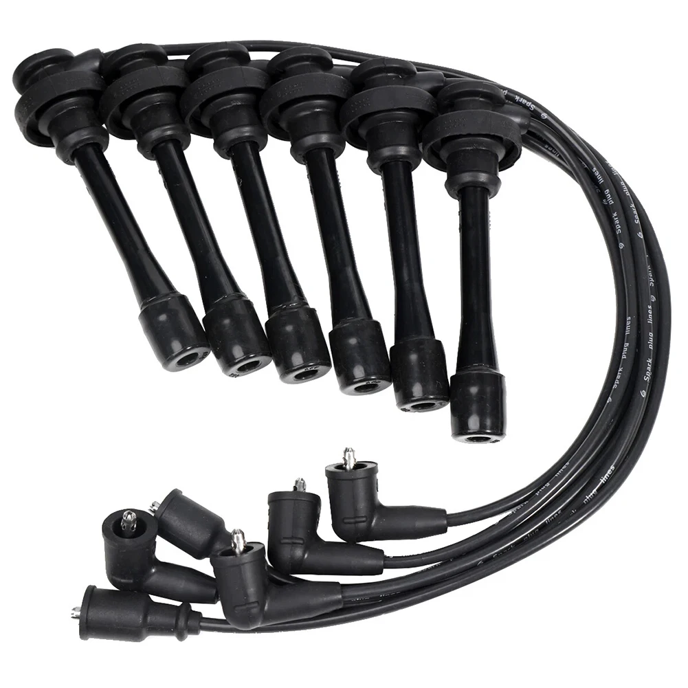 

Набор проводов зажигания, 6 шт., для Mitsubishi Pajero, для Montero, для 3000/LONG WAGON/RR LEAF MD371794 MD338249, провод зажигания