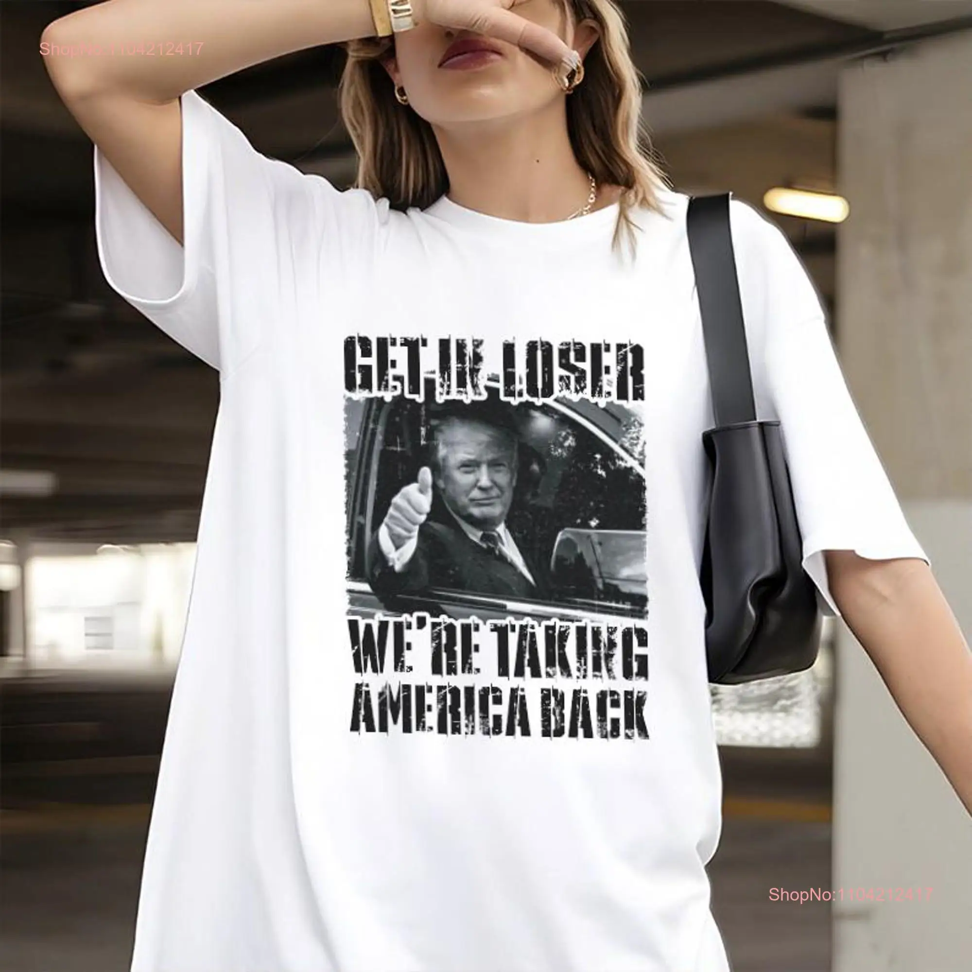 Comfort Colors Trump Get In Loser We Are Taking America Back T Shirt 2024 Republican 'Merica long or short sleeves