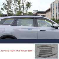 Car Style Window Visor Sun Rain Screen Shelter Weather Shield Accessories Exterior Sticker For Chery Fulwin T9 J9 Bonus 9 2024 +