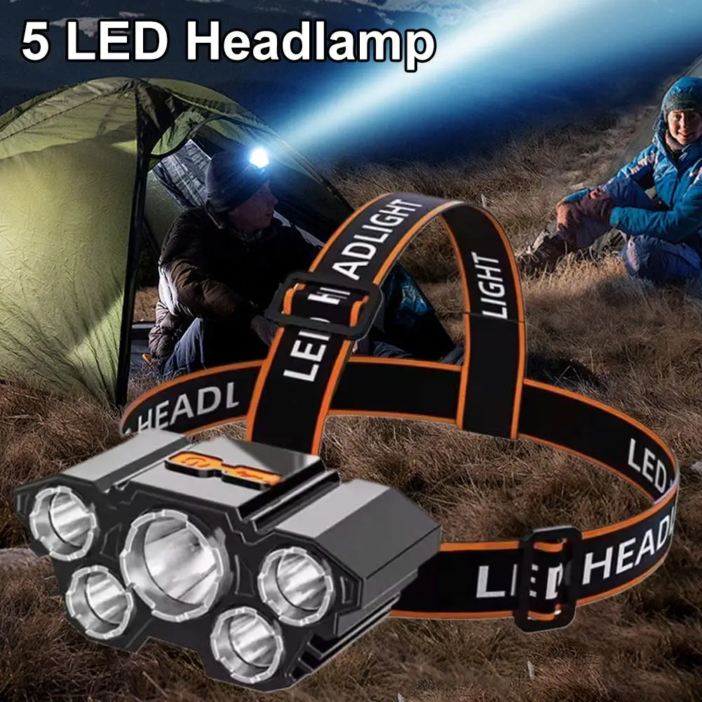 

400-800 lumens Headlamp Tactical Flashlight USB Rechargeable High Power Led Flashlight Strong Personal Head Mounted Flashlight