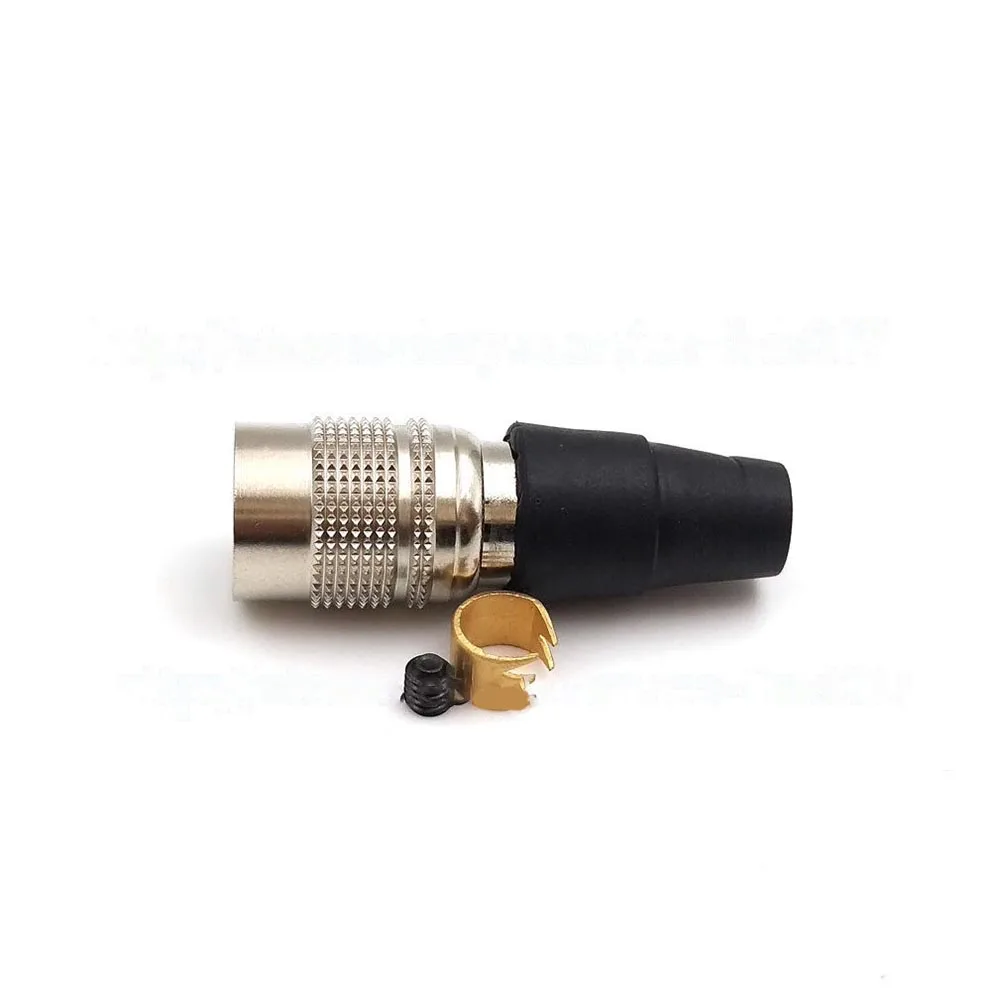 AC/DC Connector Plug 1Pc Working Frequency 11.5*35mm 300V Brass Gold Plated Hirose 4Pin Connector Low Frequency