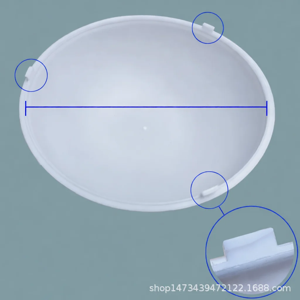 Durable Round Acrylic Lampshade White Ceiling Light Cover Replacement Globe Shield For Living Room Bedroom Lighting