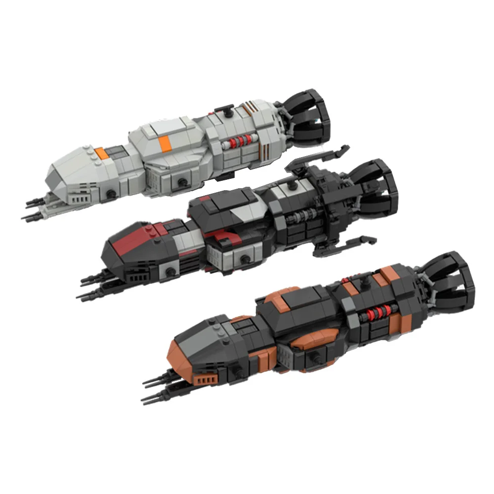 

Gobricks MOC The Expanse Rocinante S4 Building Blocks Model The Expanse Mini MCRN Tachi Spaceship Bricks Assembly Toys Kids Gift