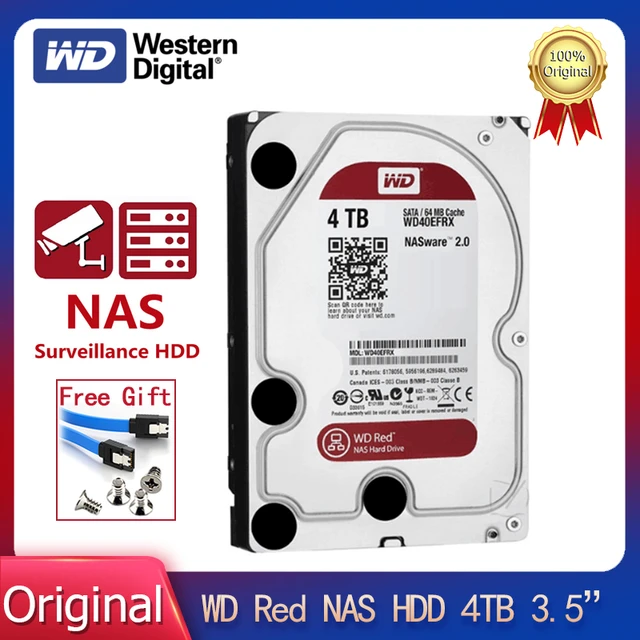 Original Western Digital Wd 4tb Red Nas Hard Disk Drive 3.5