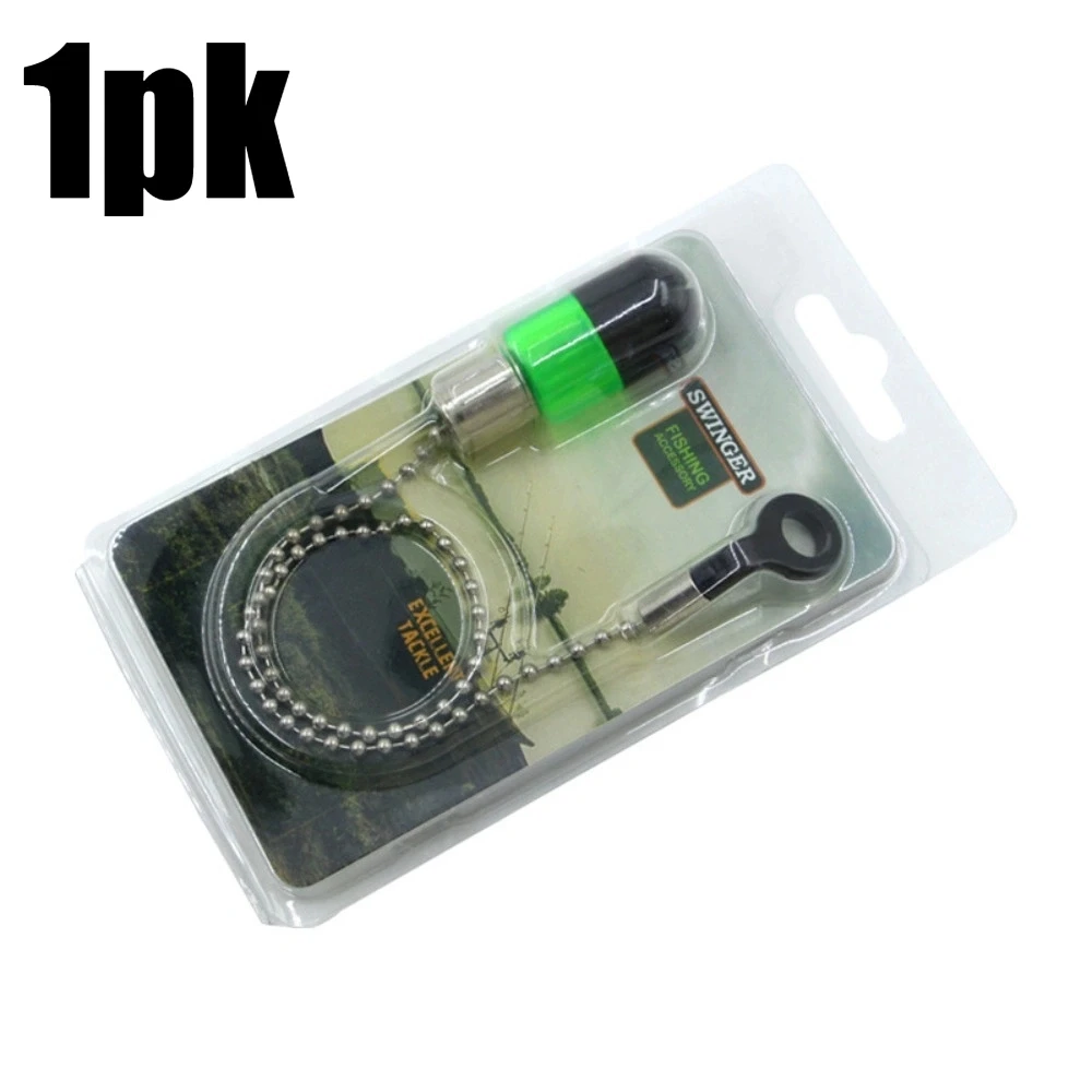 New chain-type multi-color European-style carp alarm device. Fishing signal device swivel. Fishing pole.