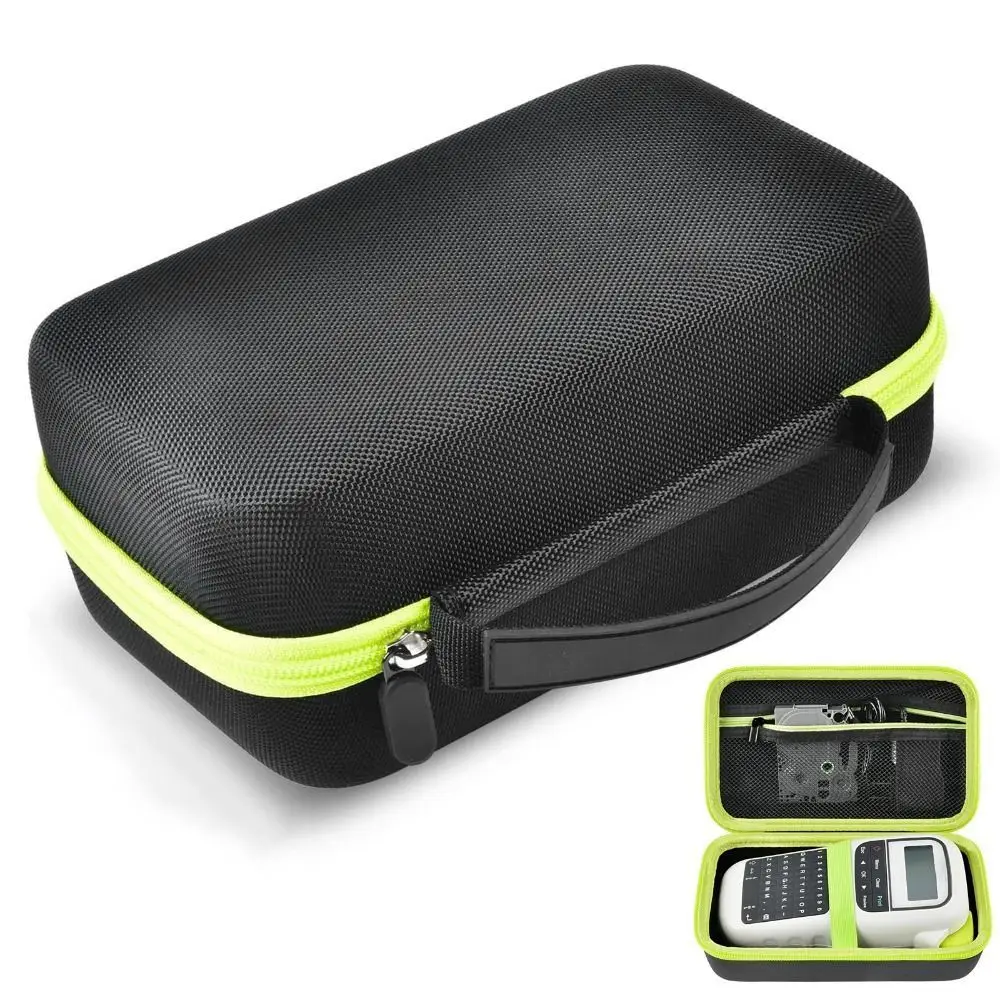 Portable Label Maker Storage Bag EVA Shockproof Holder Water Resistant for Brother P-Touch PTH110BP/ PTH110/ PTH111/ PTE110