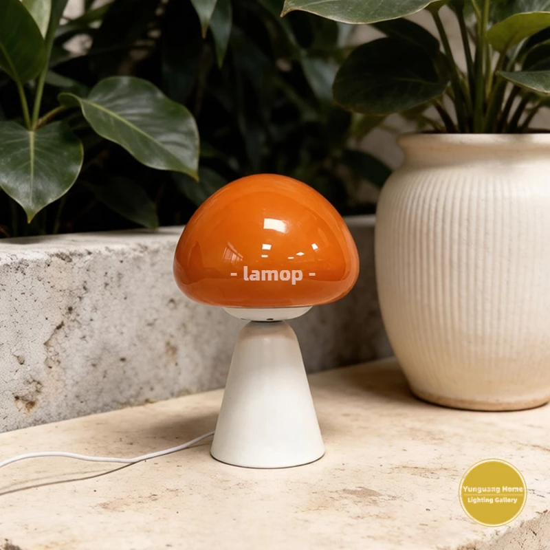 Hand Blown Murano Cove Mushroo - Mushroom Table Lamp ulasan dan harga