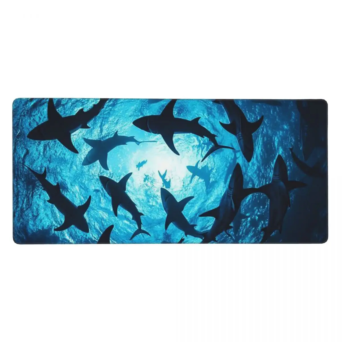 Underwater Cave Shark Themed Large Mouse Pad Computer Keyboard Mouse Mat Gaming PC Laptop Desk Mat Office Table Mats