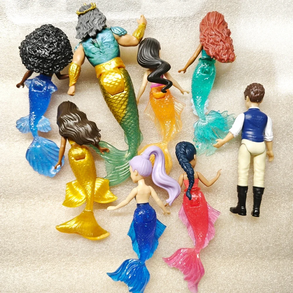1PCSoriginal princess mermaid, prince Ariel, PVC action doll model, cake decoration doll, toy, children\'s gift
