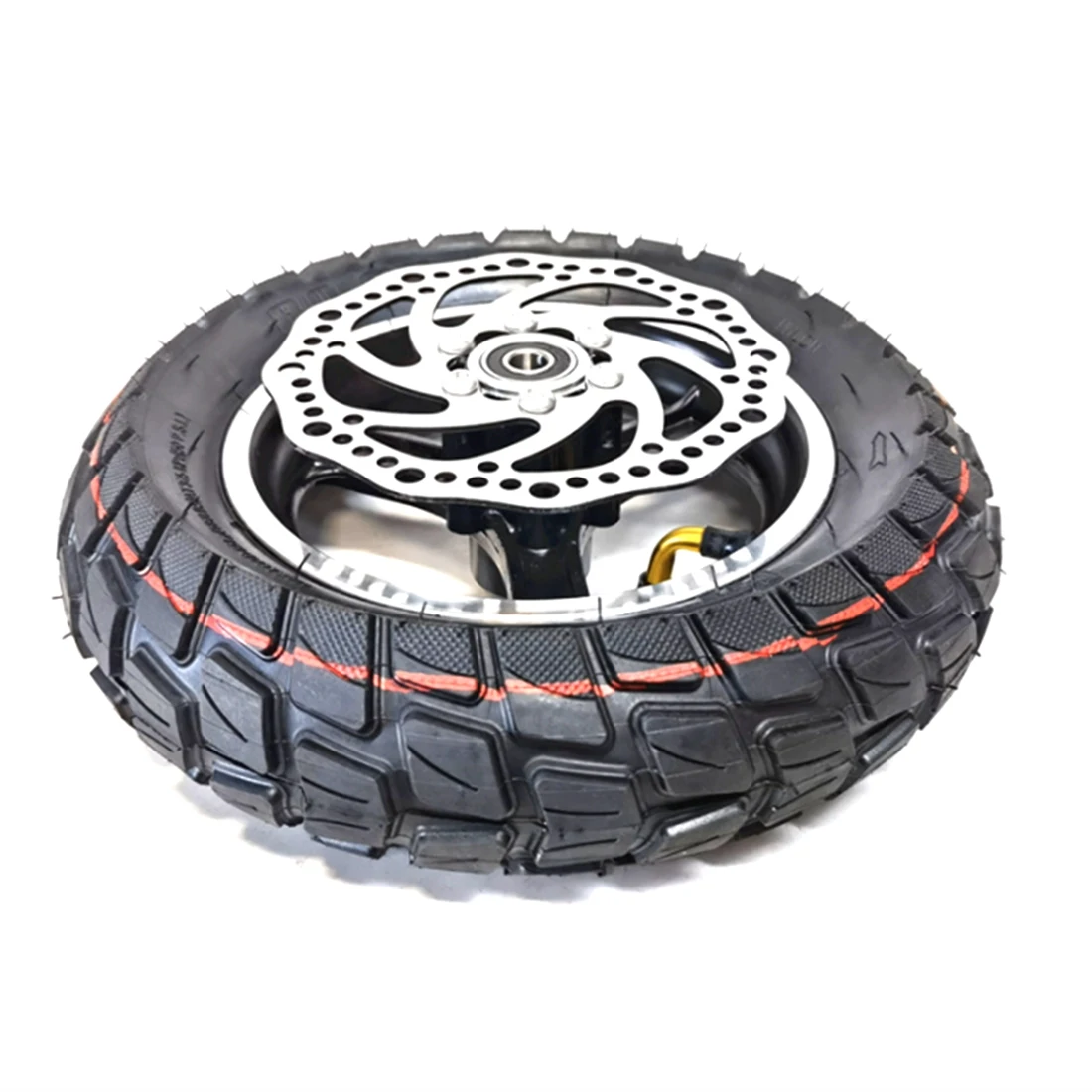 

10 Inches Scooter Tire Tubeless Tire Full Wheel with Hub Universal for 10X3.0 255X80 Scooter Tires,Off-Road Tires