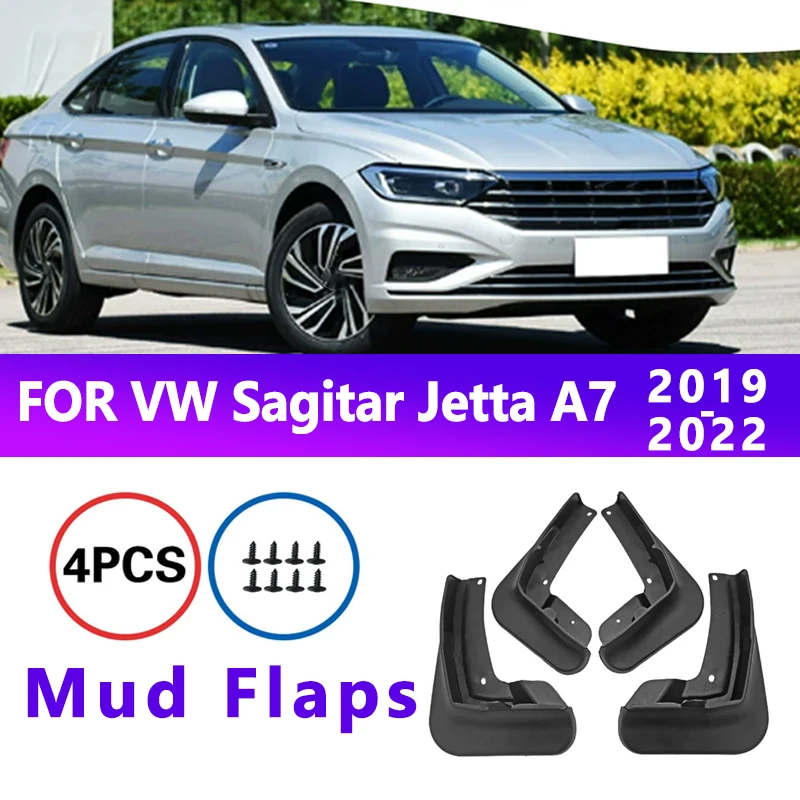 

Mud Flaps Fit for Volkswagen Sagitar Jetta A7 2019-2022 2020Mudguards Tire Fenders Splash Proof Accessories Wheel Guards 4ps