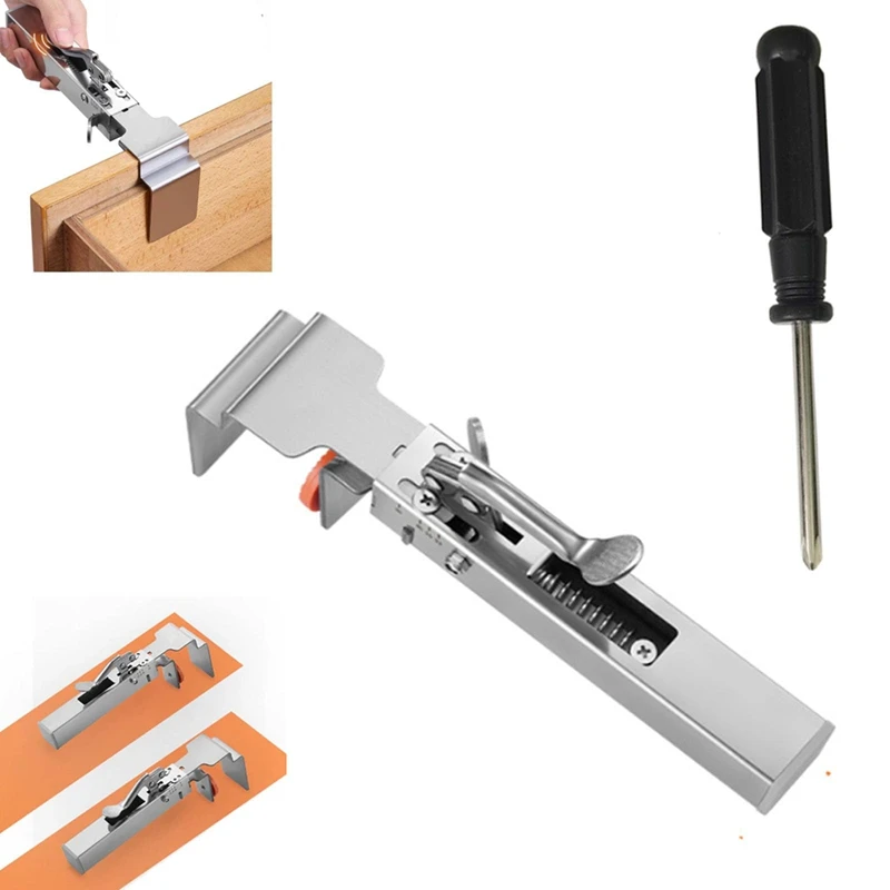 Morsetto di fissaggio del cassetto regolabile a caldo, clip di fissaggio del cassetto regolabili, maschera Hardware dell'armadio, morsetto frontale del cassetto
