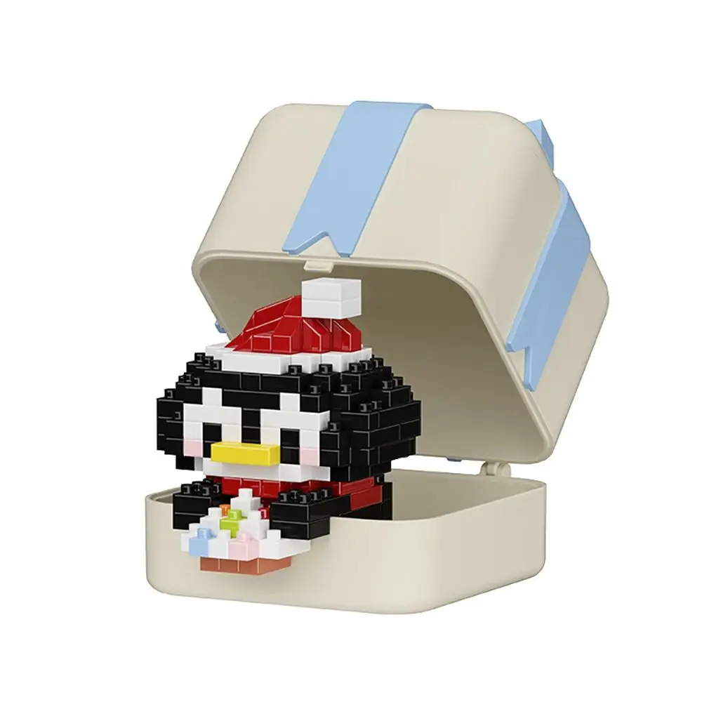 Blocs de construction joyeux noël exquis, cadeau éducatif pour enfants, Mini ornement, Mini assemblage de dessin animé