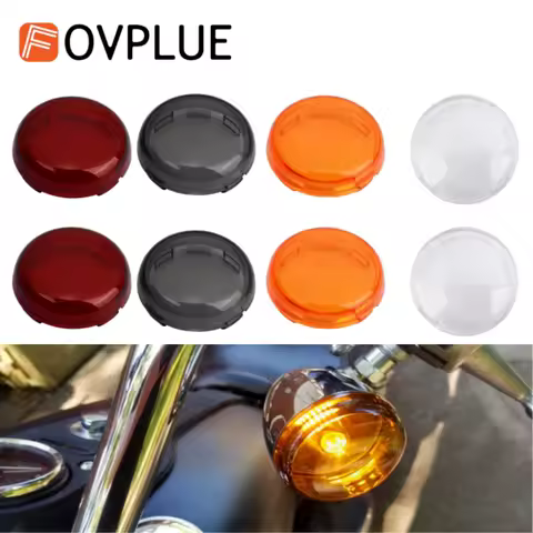 Motorcycle Bullet Turn Indicator Signal Light Lens Cover For Harley Sportster 883 Touring Road King Dyna Softail Heritage Fatboy