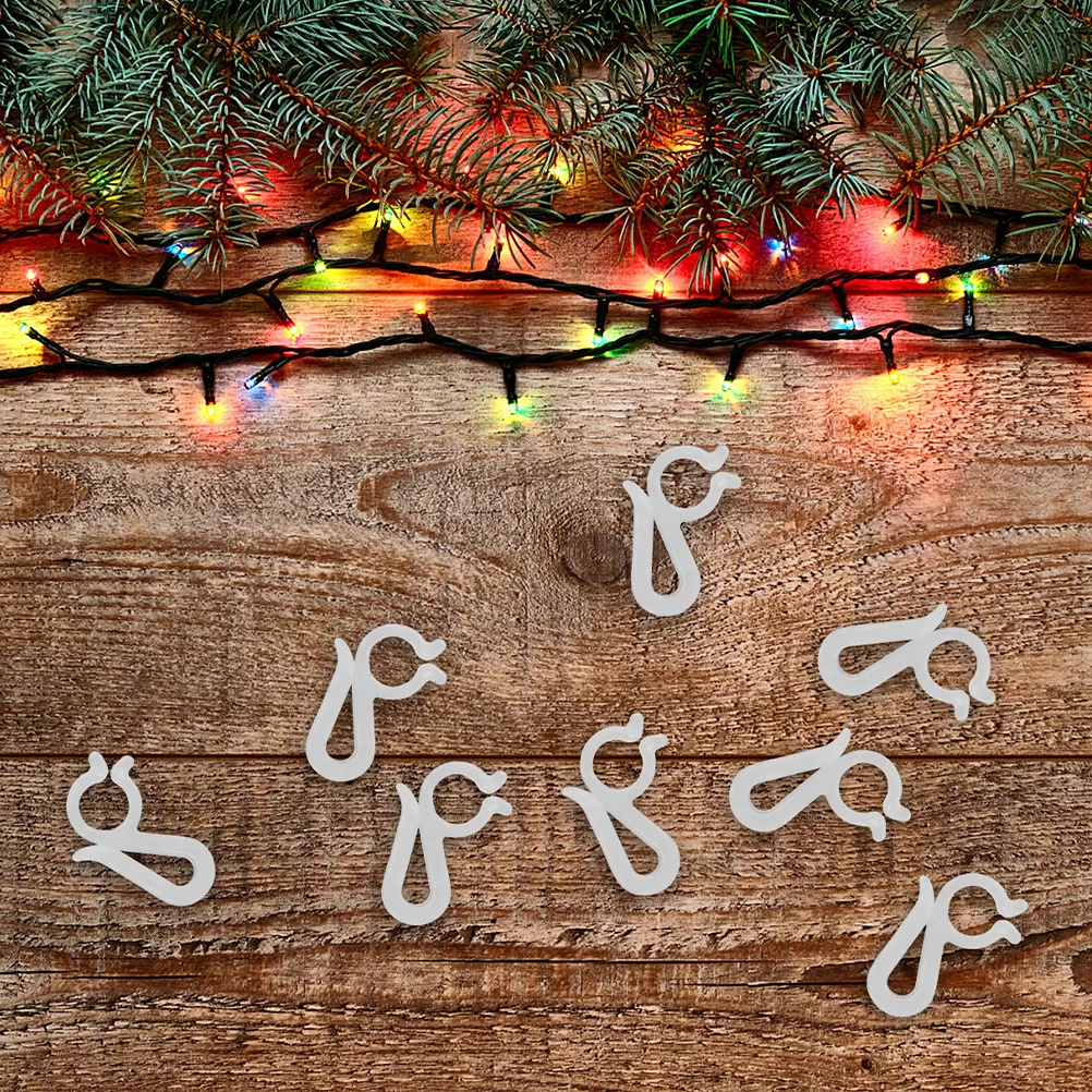 

Decorations Christmas Light Clip Hook Decorative Hooks Cable Clamp Mini Ornament