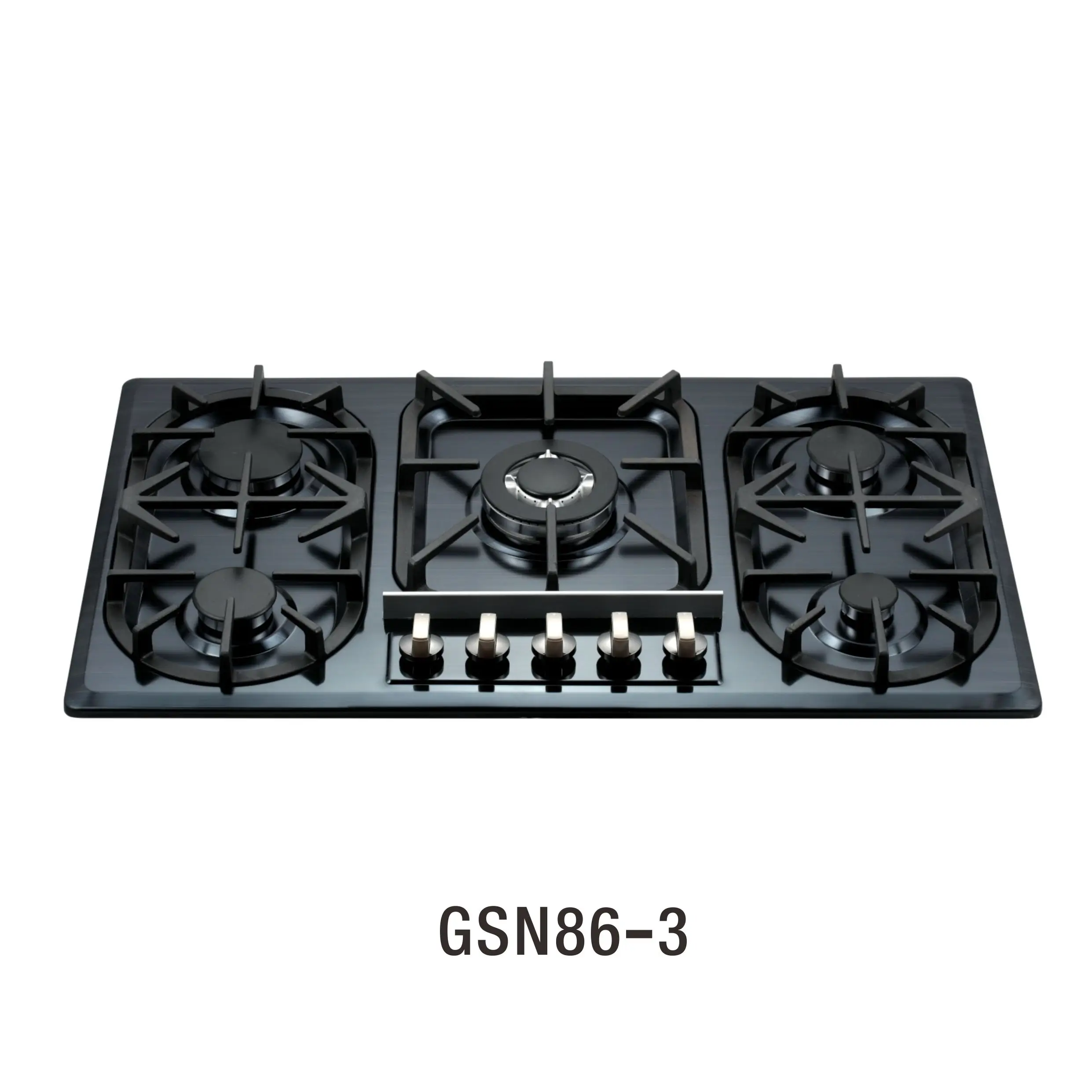 Kitchen Cooking Appliance 5 burner burner Cooker Glass Butane Gas Stove