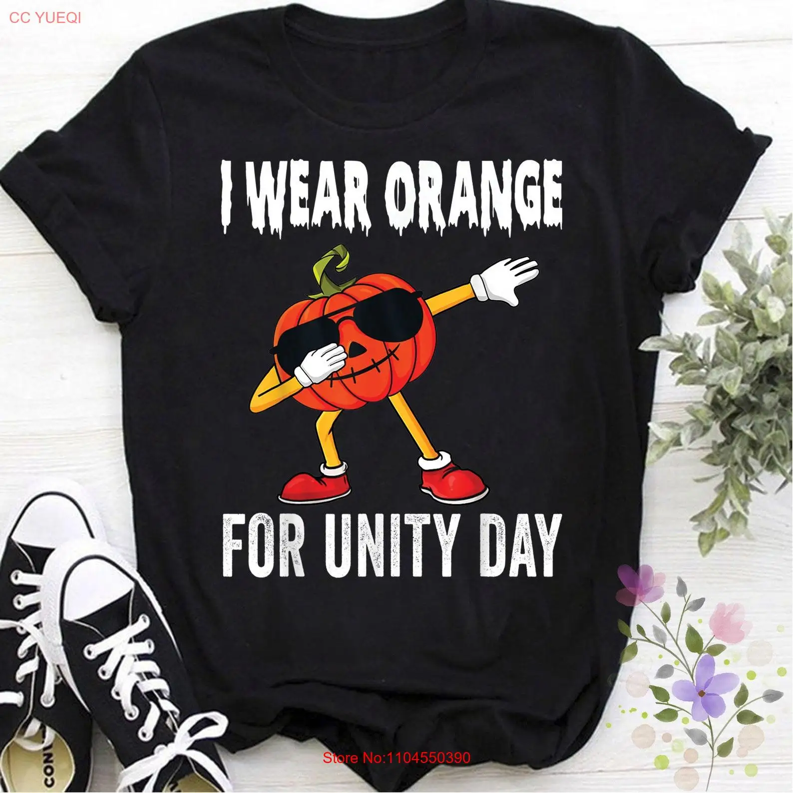 

Unity Day T Shirt Orange Kids Pumpkin costume woman Men long or short sleeves