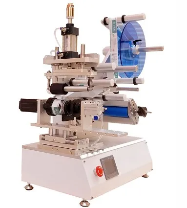 

Semi Automatic Roller Flat and Motor Rotary Labeling Machine With Date Code Printer