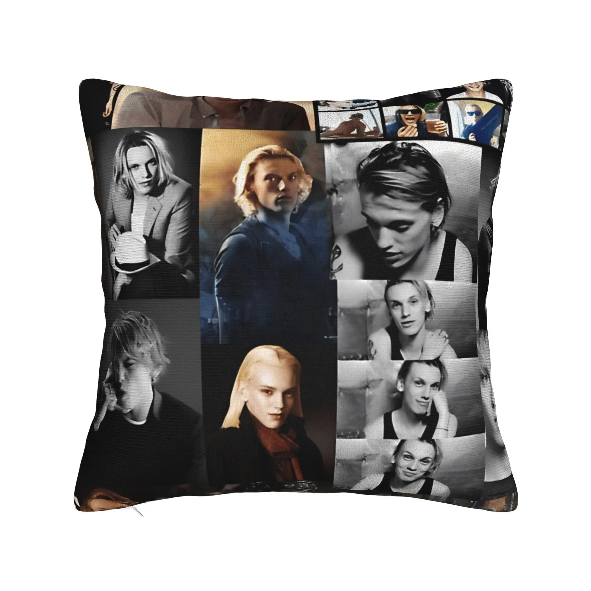 Pillow Cover Jamie Campbell Bower Abstract Collage  Cute Funny Pillow Case For Sofa Home Decor Pillowcases