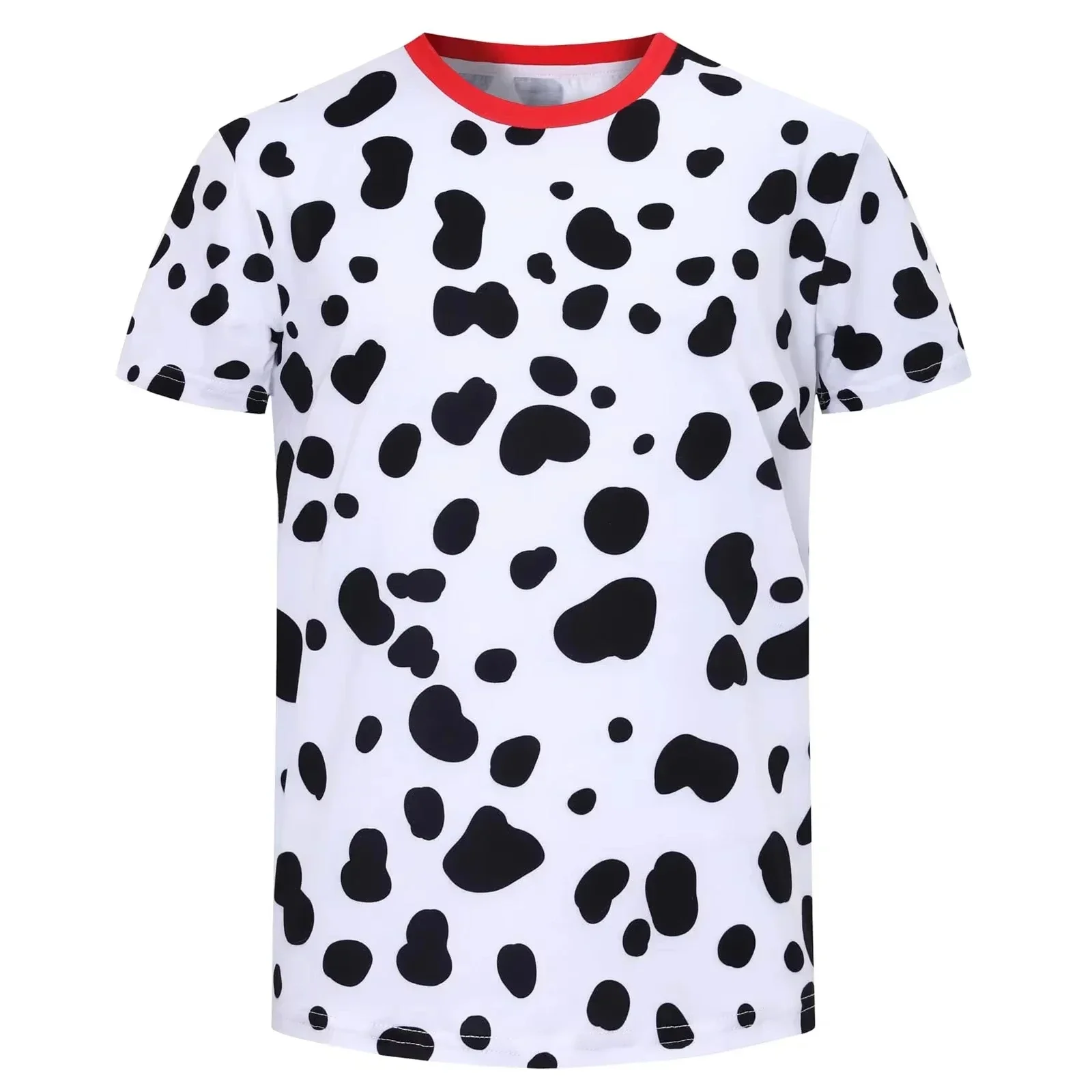 Herren T-Shirt mit Tiermuster, Kurzarm, Tiger-, Zebra-, Leoparden- und Dalmatiner-Muster, lässiger Rundhalsausschnitt, leichtes Sommer-T-Shirt. – Detail 4