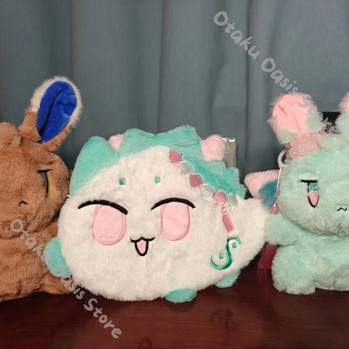 Arknights Shu YI Wang Fluffy Messenger Bag Anime Single-shoulder Bags Cosplay Peripheral Cotton Cross Body Packet Ornament