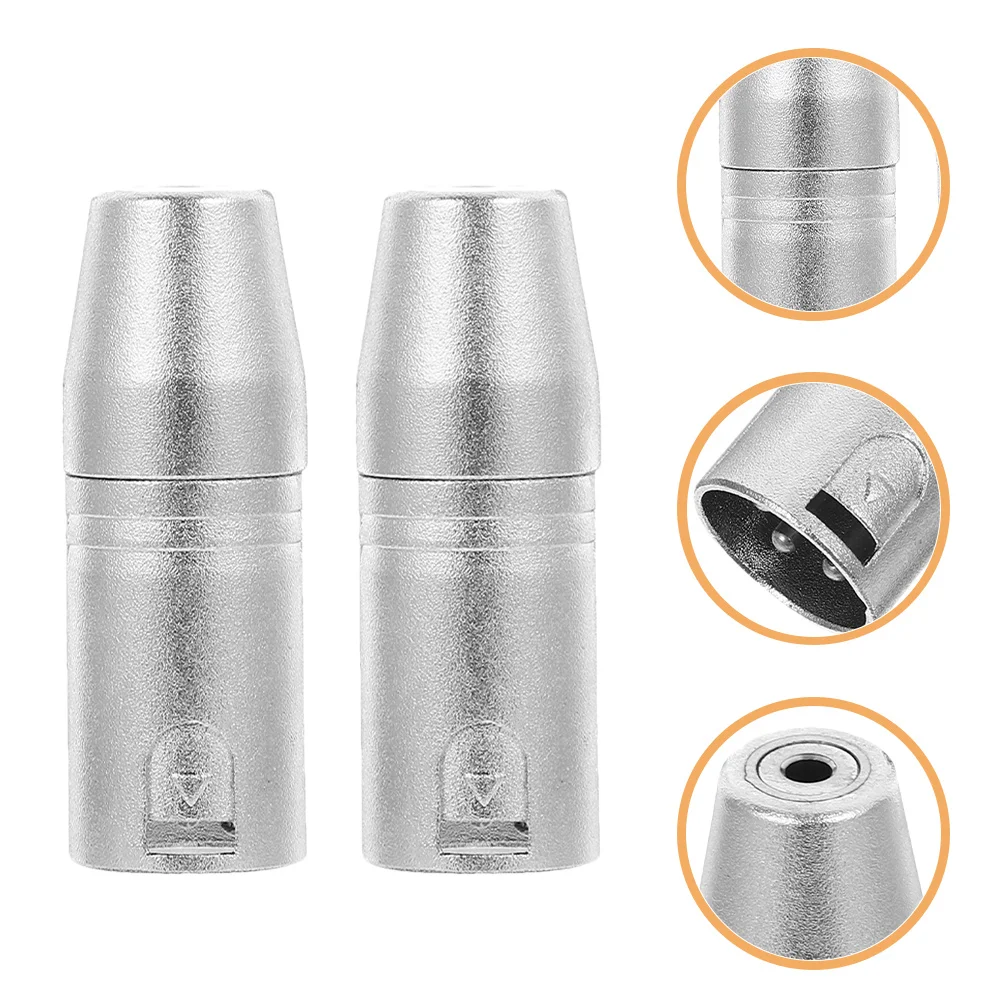 

2Pcs Xlr to 1-8 Adapter 3.5mm Female Socket Audio Accessory Smooth Transmission Must-Have for Any Setup Xlr to 1/8 Adapter
