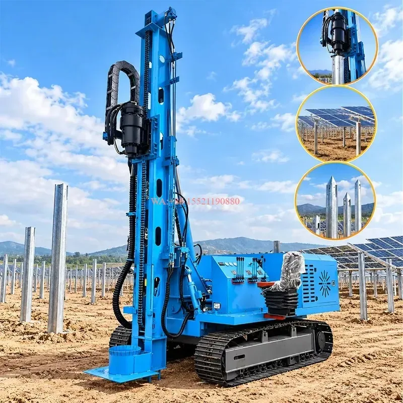 wmwmnu Affordable Efficient Solar Photovoltaic Pile Driver 3m 4m 5m 6m for Photovoltaic Power Stations