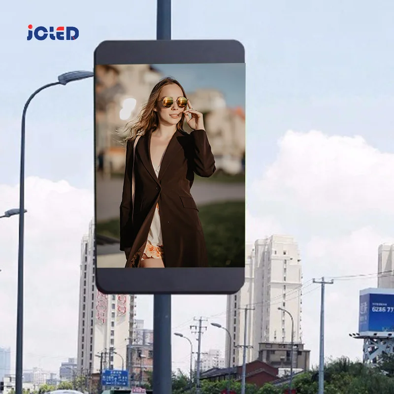 

1920/3840Hz High Brightness Waterproof Smart Street Pole LED Display Screen Factory Customization