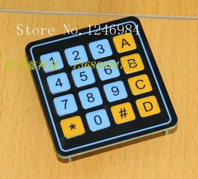 [SA]Electronic components Membrane Switch 4X4 membrane keypad 4 * 4 matrix keyboard numeric keypad 0-9 AD--20pcs/lot