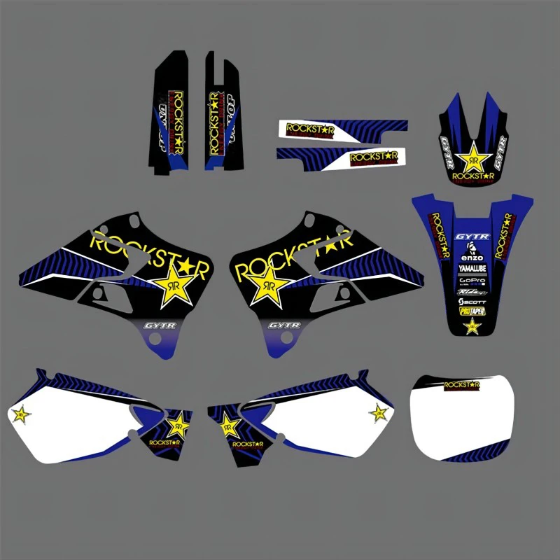 Star New Style GRAPHICS&BACKGROUNDS DECALS STICKERS Kits for YAMAHA Motorcycle YZ 125 YZ 250 1996 1997 1998 1999 2000 2001