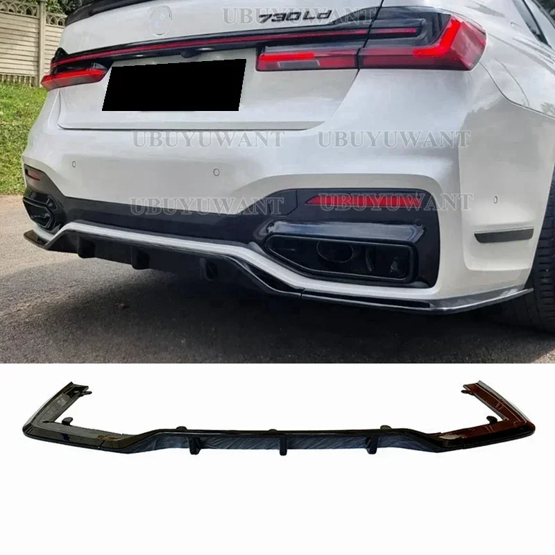 For 7 Series G12 New Products Body Kit Glossy Black Spoiler Front Splitter Lip Rear Bumper Rear Diffuser