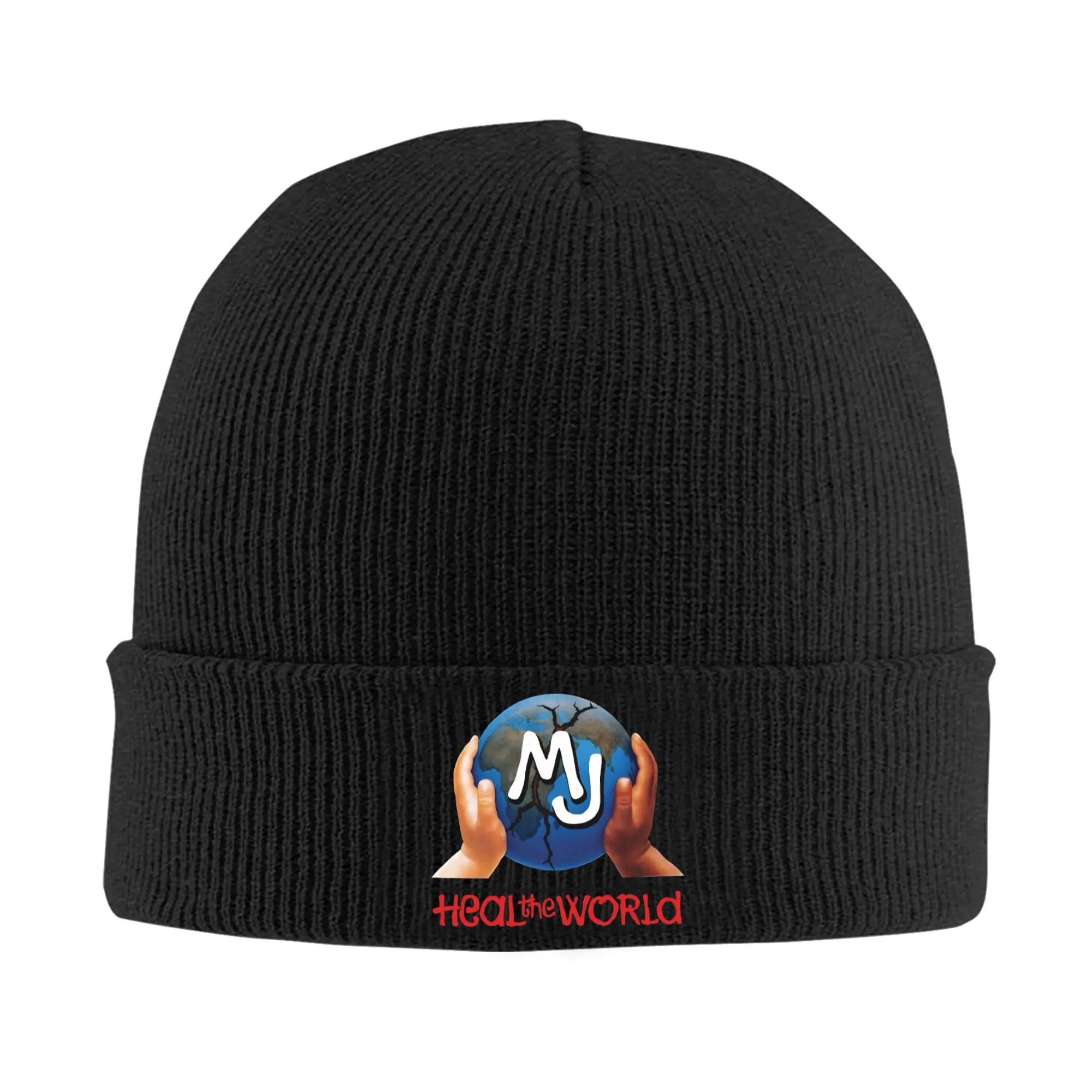 Heal The World MJ Signature michaels jacksons Knit Hat Beanie Autumn Winter Hat Warm Unisex  Street  Cap Men Women Gifts,