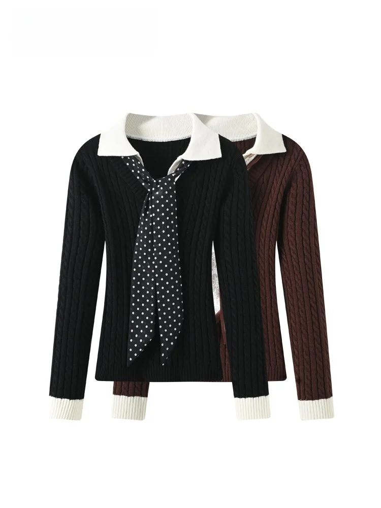 

Cara CLUB Large Size Ne Long Sve Sweater for Women Autumn Winter Faionable Ele Sle Knitted Top