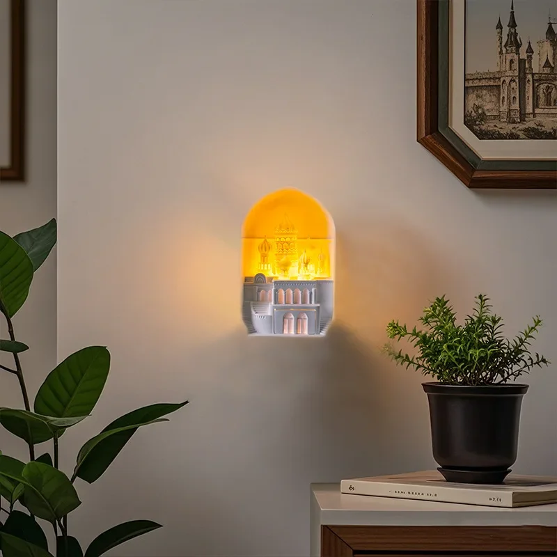 embedded niche sensor light, children's room wall light, home aromatherapy diffuser stone