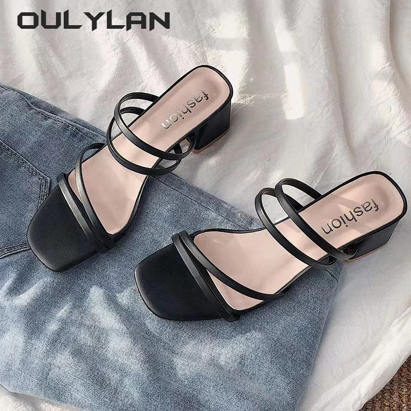 Hot Selling Items Woman Sandals Ladies Elegant Summer Slippers Outside Cross Tied Leather Female Slides Women Sandals Fashion