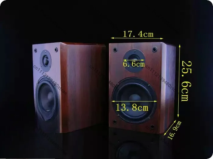 5.25 Inch 2.0 Passive Bookshelf Speaker Wooden Cabinet High Mid Treble Driver Household HiFi Monitor Audio Speaker