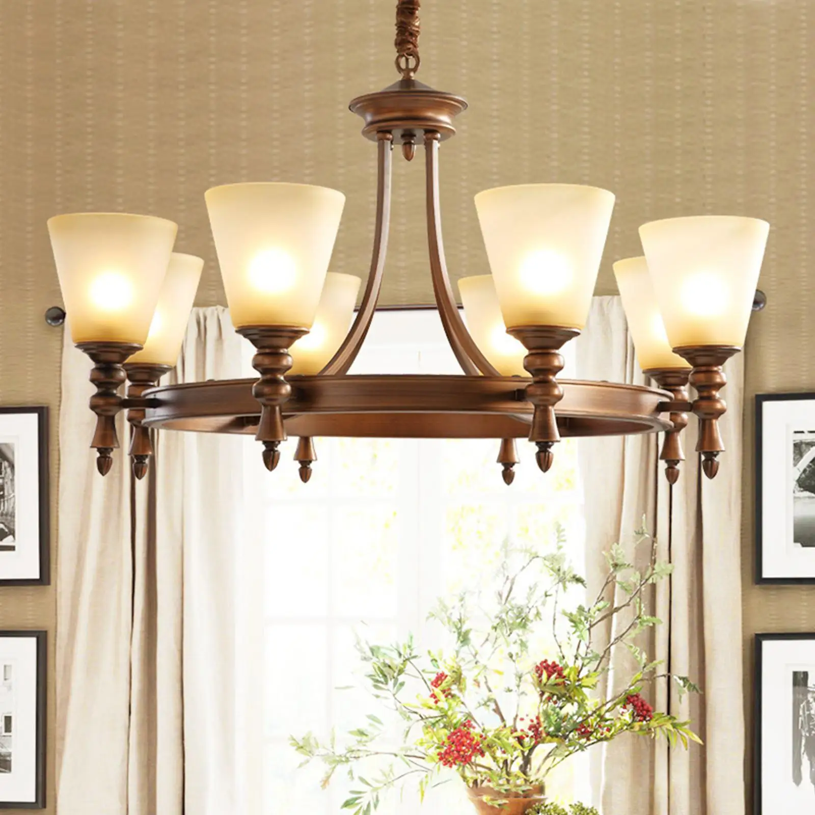 Modern Glass Pendant Lamp Shade Hanging Light Cover Bulb Guard for Kitchen