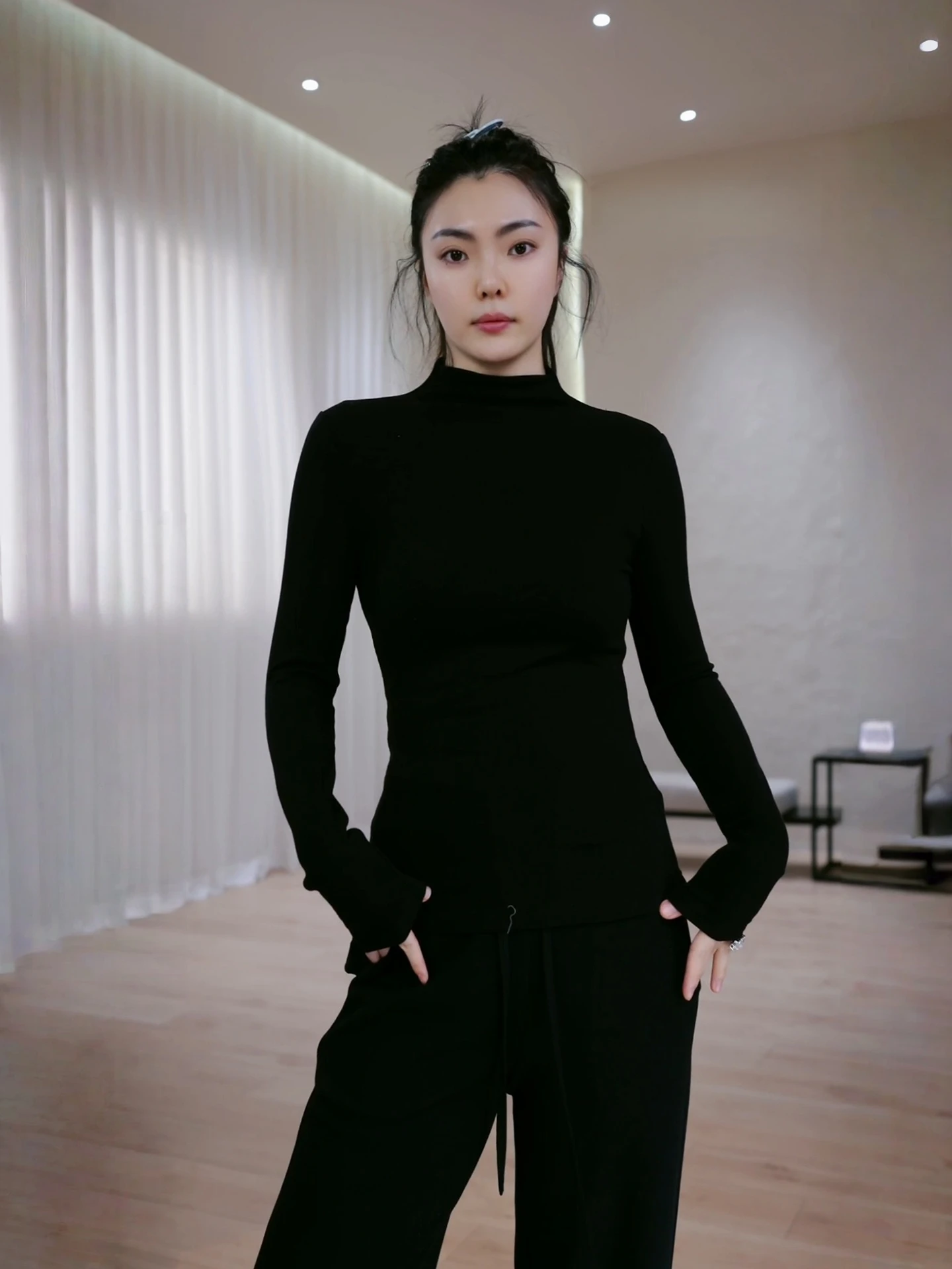 

Soft Long Sve Knitted irt Lanxim Wool Silk f High Collar Slim Fit Warm Casual Sle Women's Inner Wear Casual Knitwear