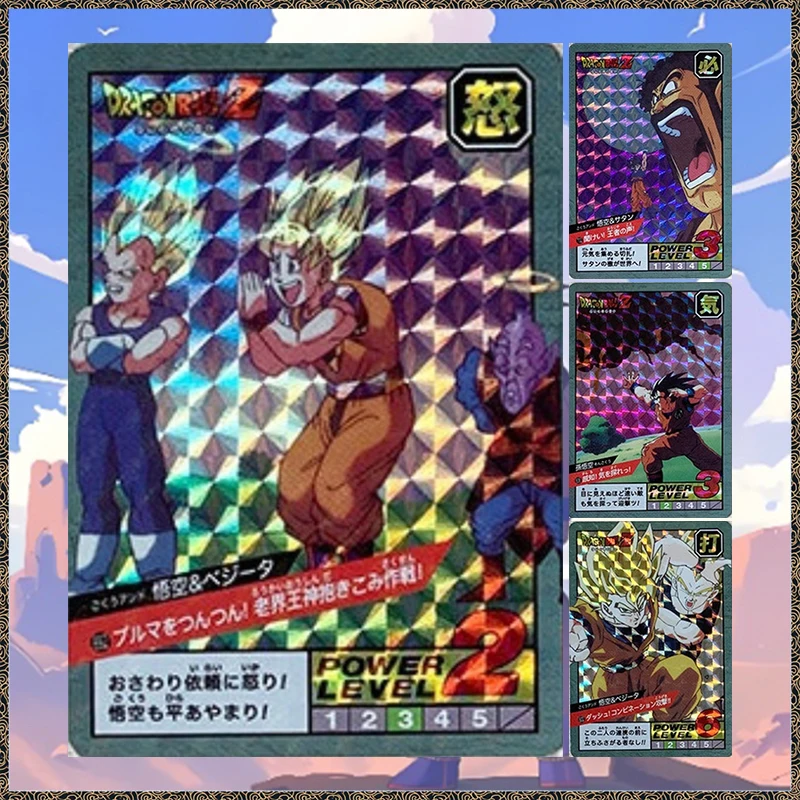 Anime Dragon Ball DIY ACG Desktop Battle Game Son Goku Vegeta Yonsei Hercule Holographic Collectible Cards Birthday Toy Gift
